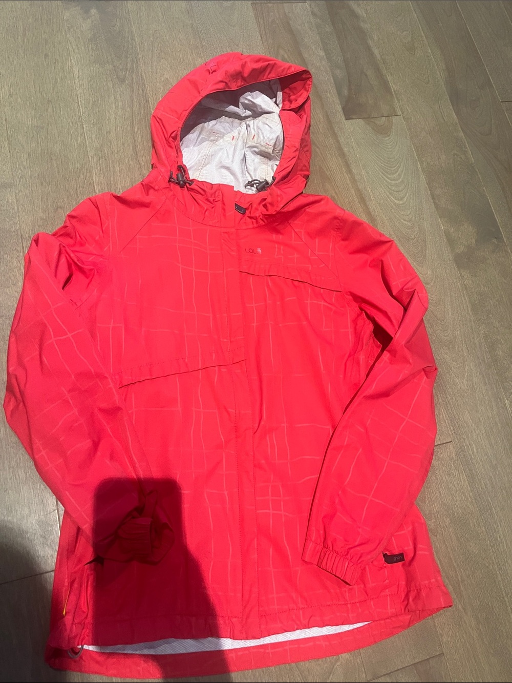 Woman Waterproof Lole Jacket - Bright raspberry red Lole Cumulus